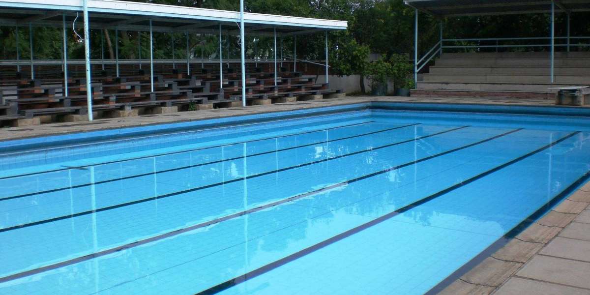 swimming pool filtration plant and pool in India