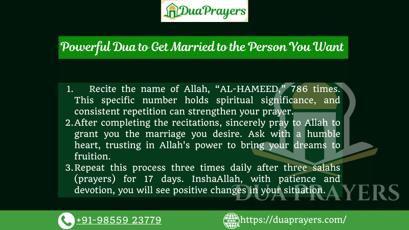 Powerful Dua to Get Married to the Person You Want  in 2024